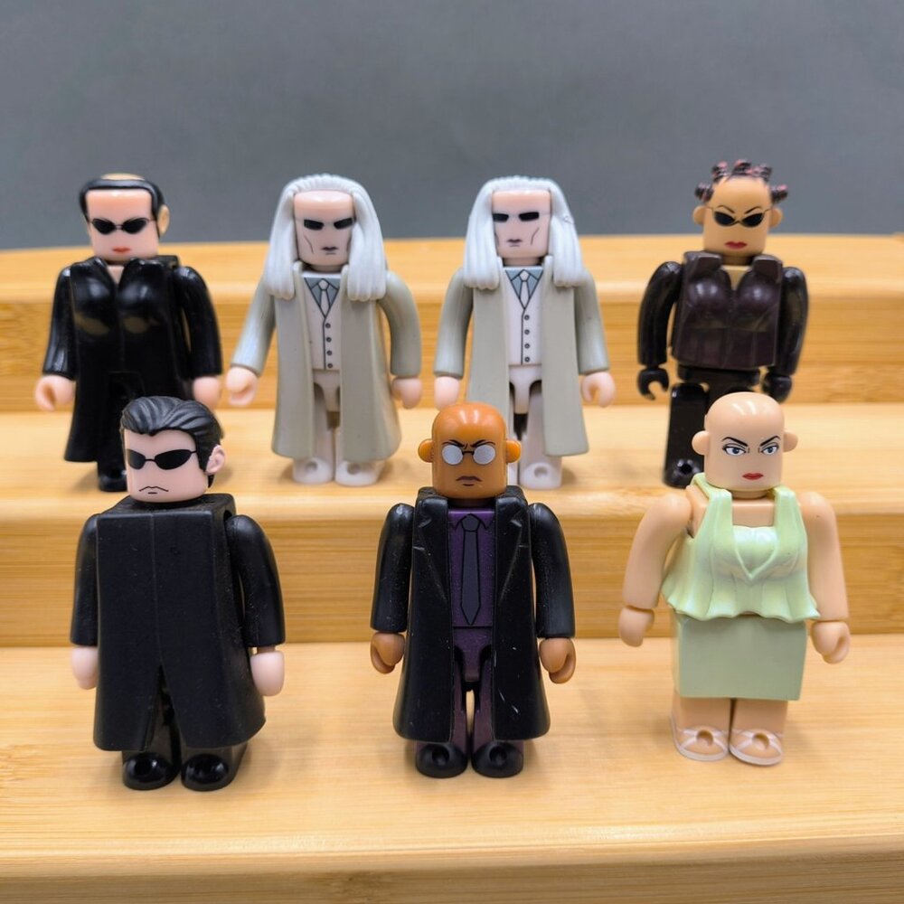 Medicom Toy Matrix Reloaded Kubrick Minifigure Lot of 7 - Morpheus Persephone
